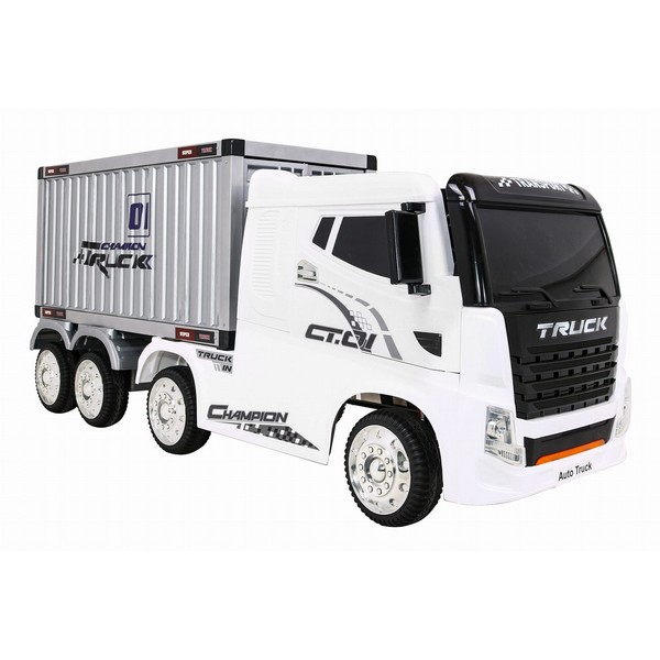 Продукт Акумулаторен камион с ремарке-контейнер 4X4,12V с меки гуми с кожена седалка - 0 - BG Hlapeta
